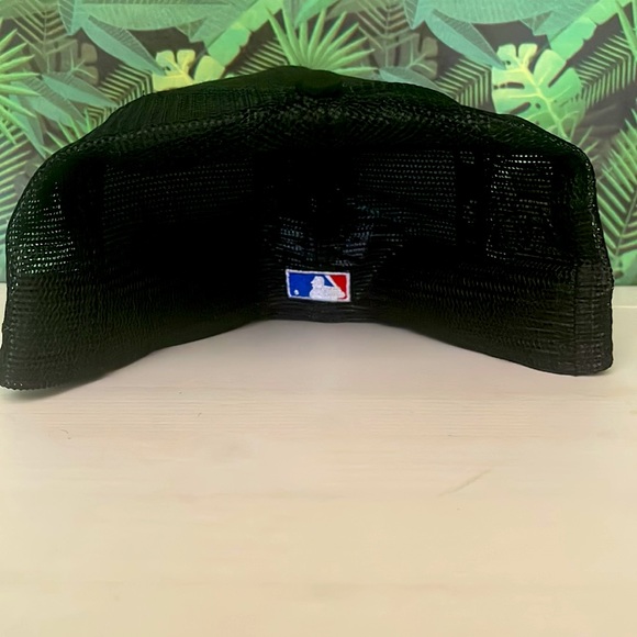 🟠🔵New era fitted New York Mets mesh hat size 7 5/8 - Picture 4 of 6